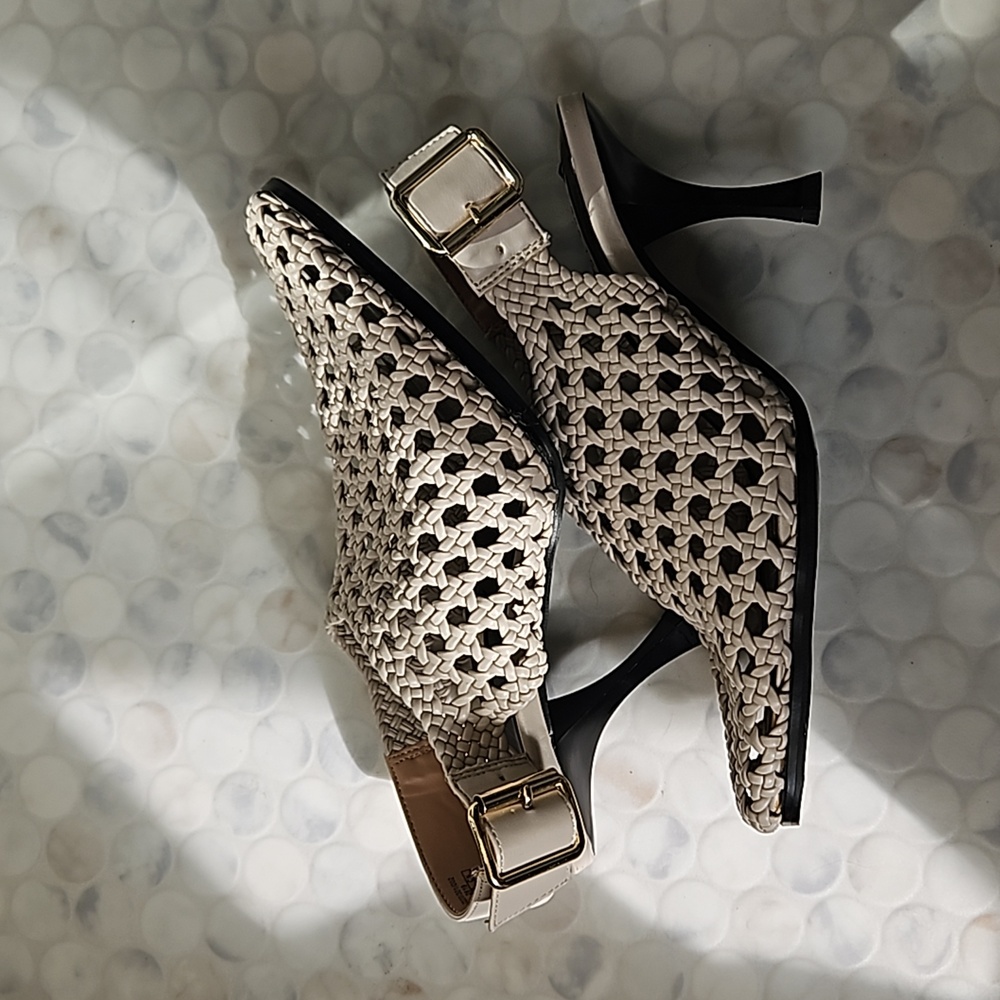 Zara Woven heels